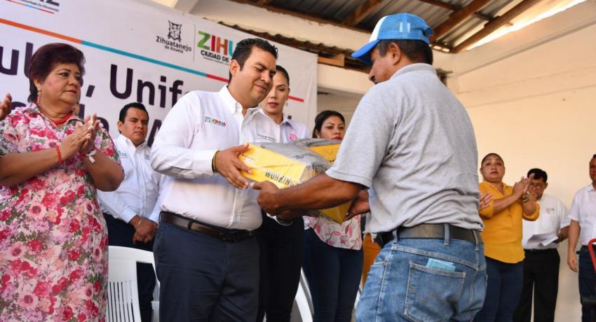 Alcalde JSA fortalece trabajo de la CAPAZ con entrega de vehículos, uniformes y herramientas