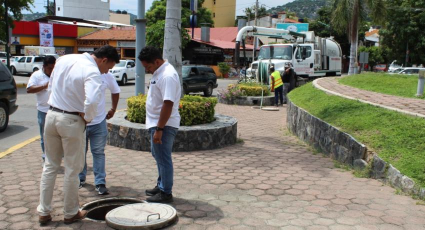 Mantenimiento del colector pluvial 