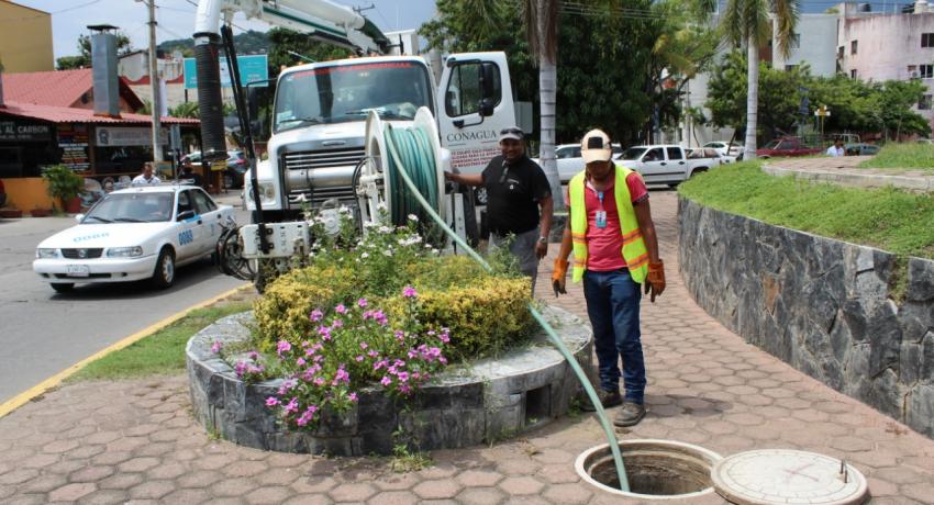 Mantenimiento del colector pluvial 