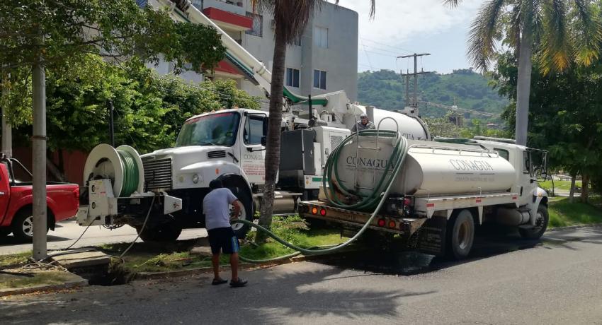 Mantenimiento del colector pluvial 