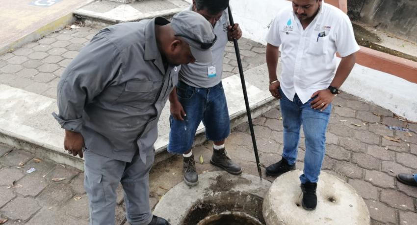 Mantenimiento del colector pluvial 