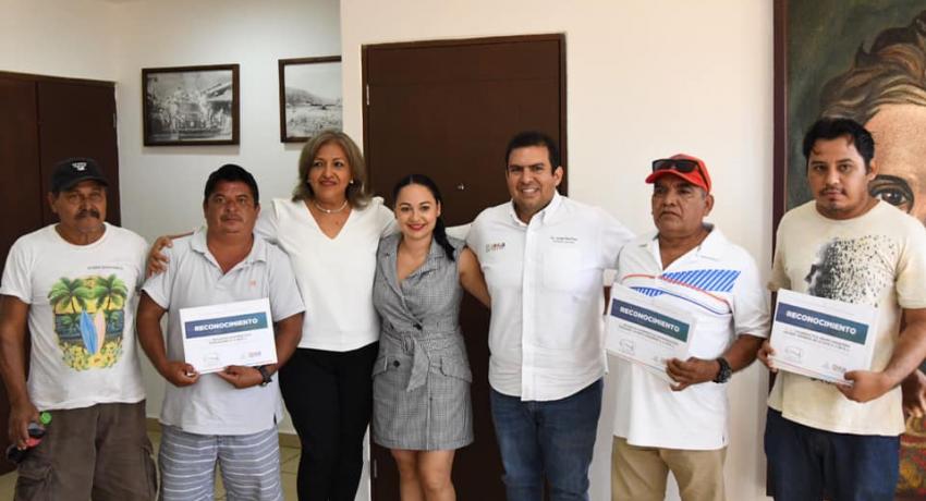 Limpieza del fondo de la bahía