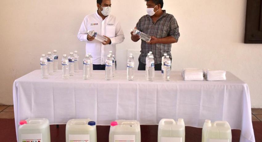 Entrega de equipo para  medidas sanitarias ante Covid-19