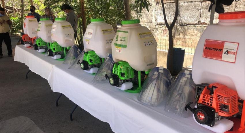 Entrega de equipo para  medidas sanitarias ante Covid-19