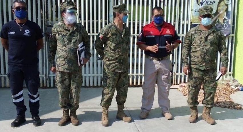 Marina supervisan albergues para temporada de lluvias.