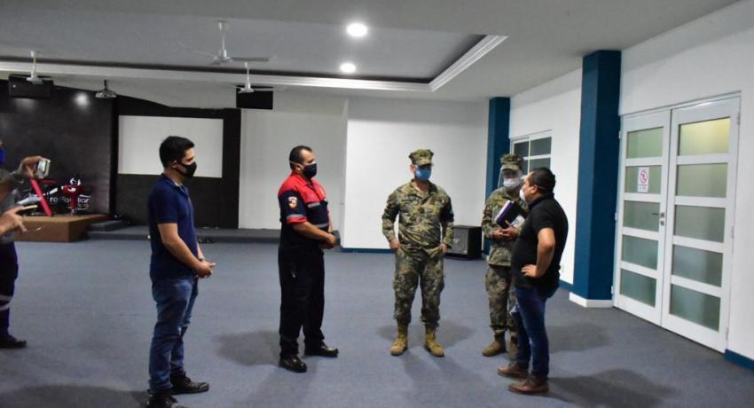 Marina supervisan albergues para temporada de lluvias.