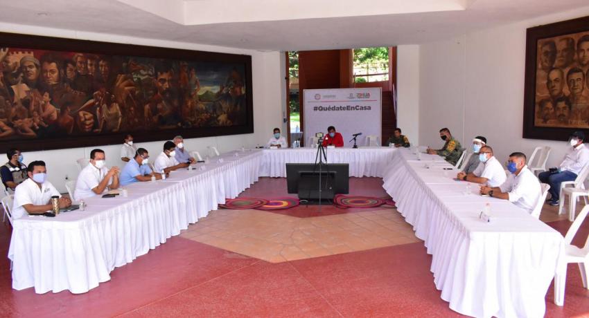  Jorge Sánchez informa a Gobernador HAF acciones implamentadas ante COVID-19