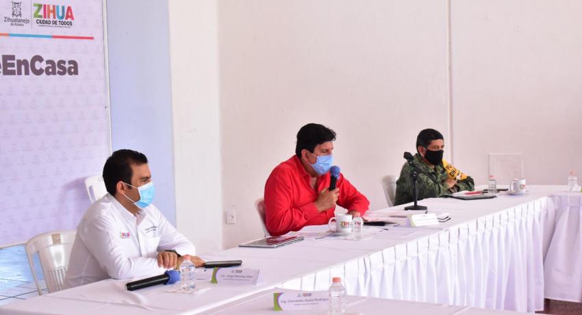  Jorge Sánchez informa a Gobernador HAF acciones implamentadas ante COVID-19