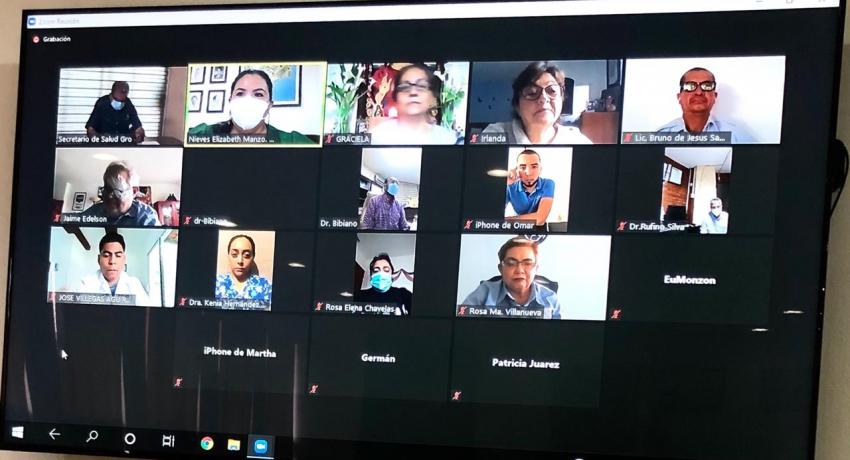 Reunión sobre entrega de kits de salud bucal