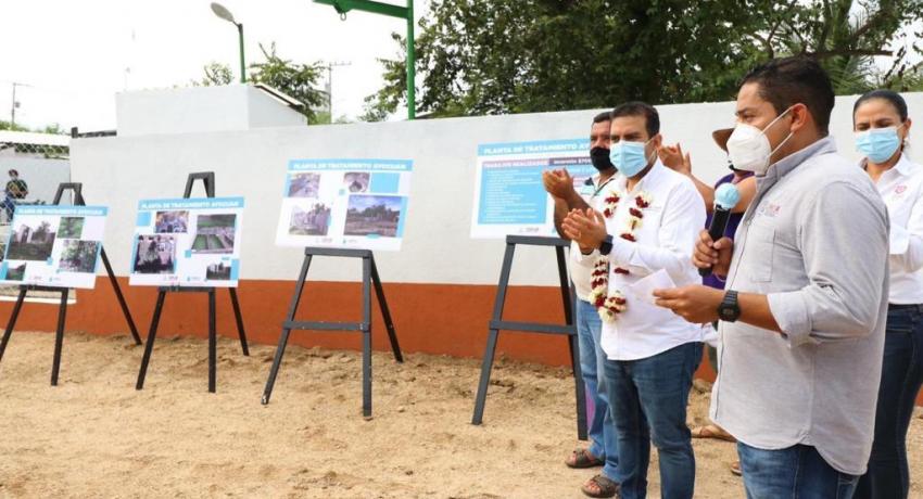 Pone en operación planta de tratamiento en Ayocuán.