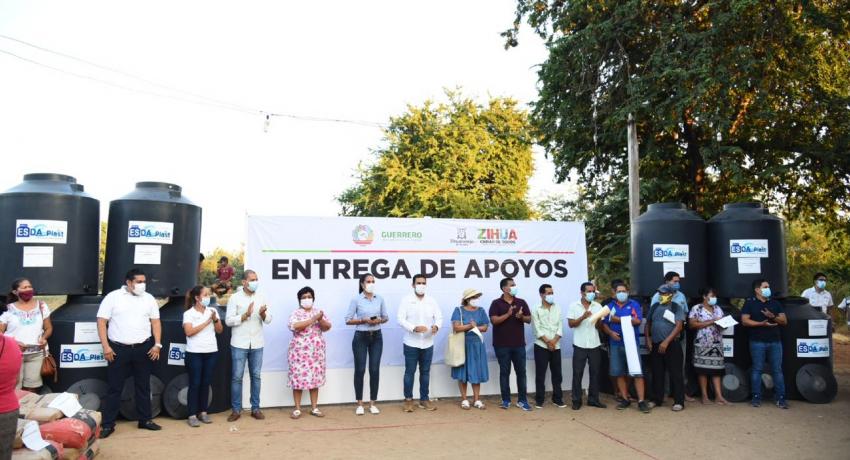 Presidente Jorge Sánchez junto a su cabildo inauguró el pozo de agua de la colonia Los Reyes