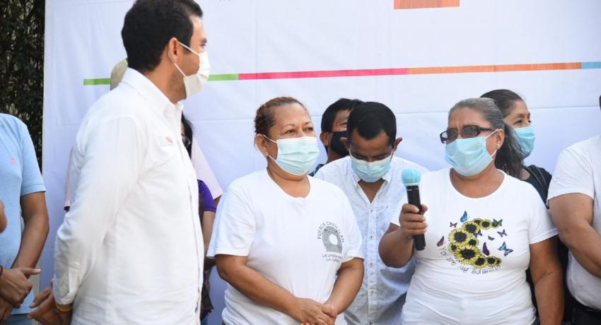 Se pavimentaron 172 metros lineales de la calle Costamar.