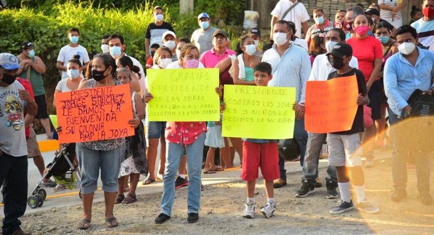 Jorge Sánchez entrega obra de gran impacto en Ampliación La Joya