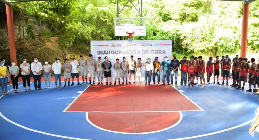 Jorge Sánchez inauguró cancha techada en el Fovissste 