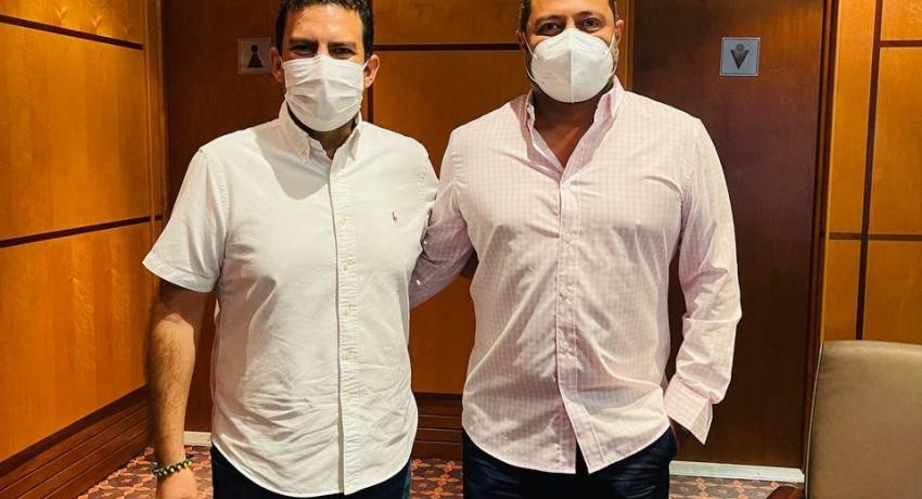 Jorge Sánchez se reúne con nuevo Secretario de Turismo del estado.