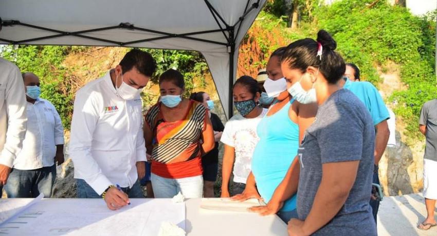 Presidente Jorge Sánchez supervisa obras en colonia Libertad