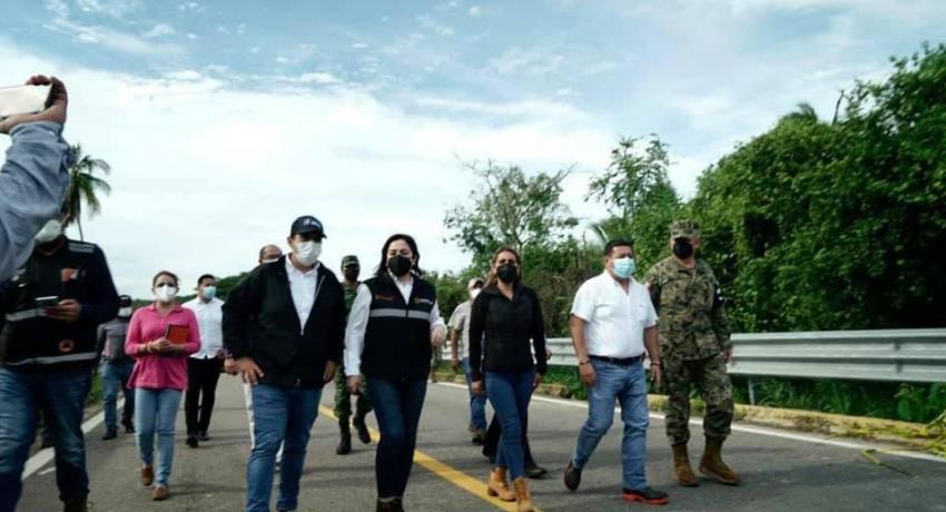 Gobernadora Evelyn Salgado se reúne con el presidente Jorge Sánchez 