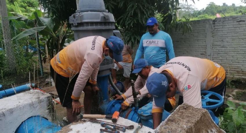 CAPAZ mejora la capacidad de bombeo de agua para Zihua 