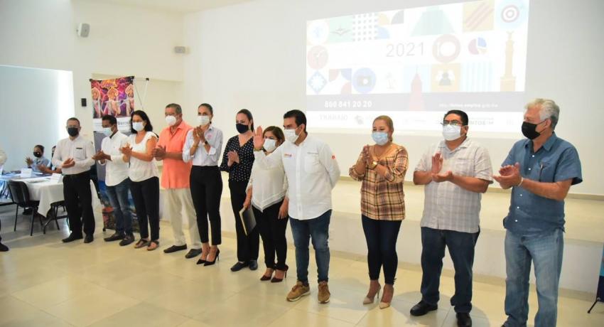 Presidente Jorge Sánchez Allec encabeza inauguración de la Feria del Empleo 2021