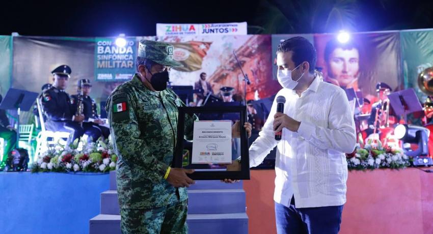 Presidente Jorge Sánchez agradece apoyo de autoridades militares