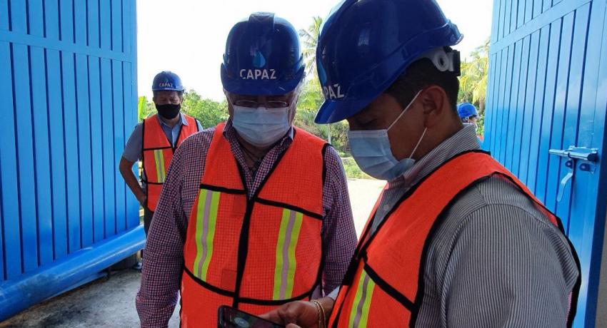 Funcionarios estatales de Tabasco visitan Pozo Radial de Zihua 