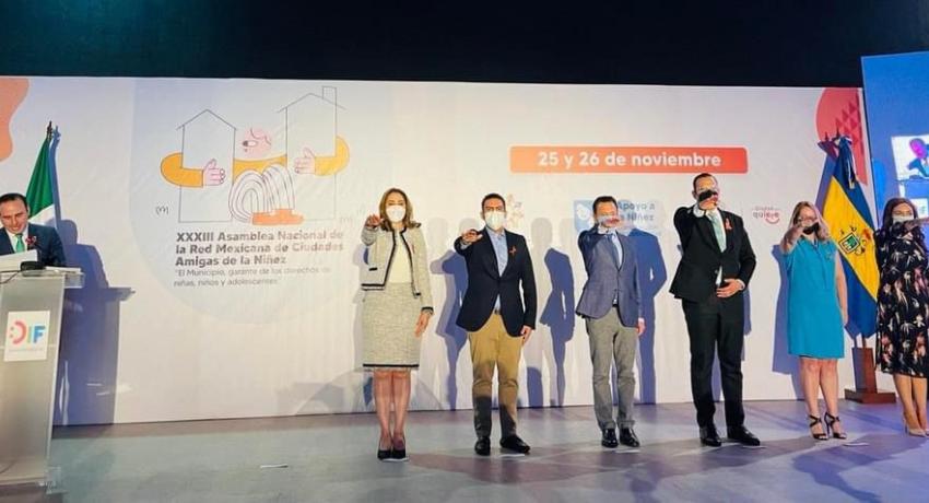 Presidente Jorge Sánchez tomó protesta como integrante del Órgano Directivo de la Red Mexicana de Ciudades Amigas de la Niñez.