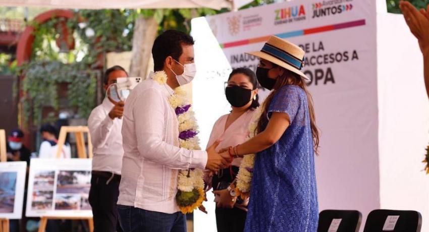 Gobernadora Evelyn Salgado y presidente Jorge Sánchez reciben primer crucero de la temporada