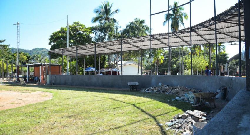 Unidad Deportiva presenta avance significativo en tercera etapa de rehabilitación 