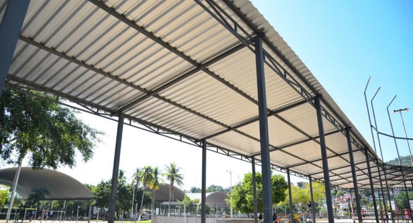 Unidad Deportiva presenta avance significativo en tercera etapa de rehabilitación 