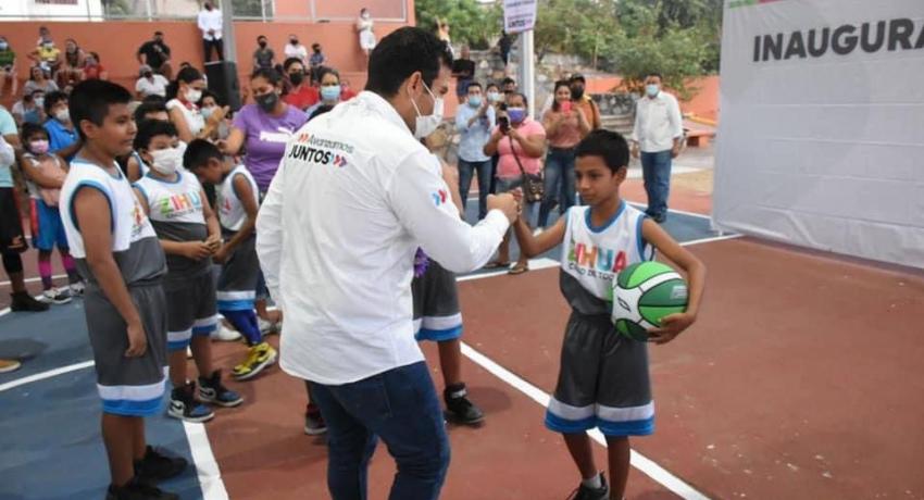 Presidente Jorge Sánchez inaugura rehabilitación de espacio público en el Infonavit El Hujal 