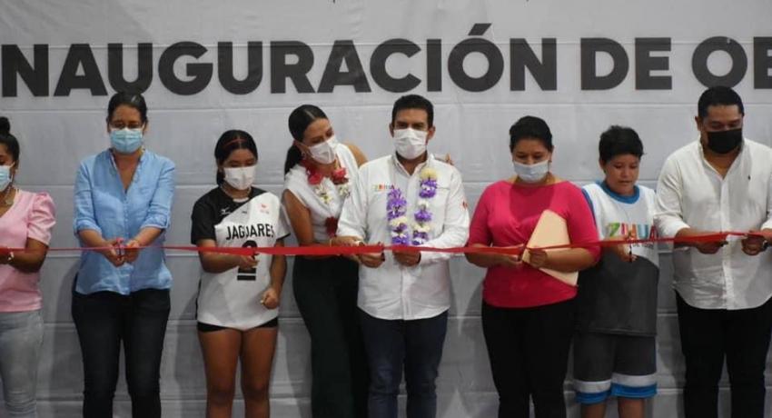 Presidente Jorge Sánchez inaugura rehabilitación de espacio público en el Infonavit El Hujal 