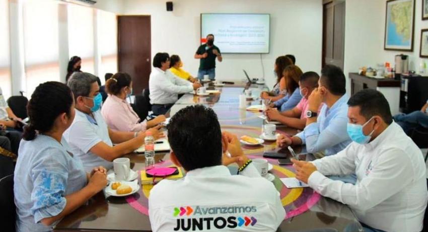 Presidente Jorge Sánchez recibió a presidentes de la región Costa Grande 