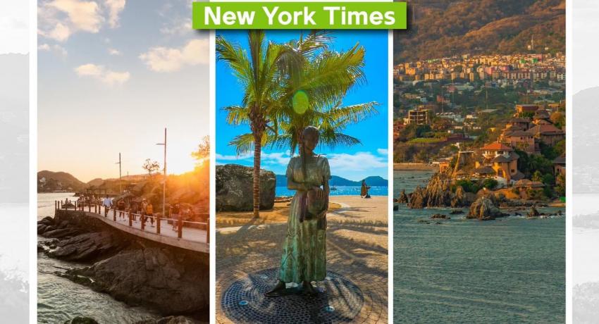 Zihuatanejo en el número 5 de la lista de los lugares a visitar en 2022 del NYT.