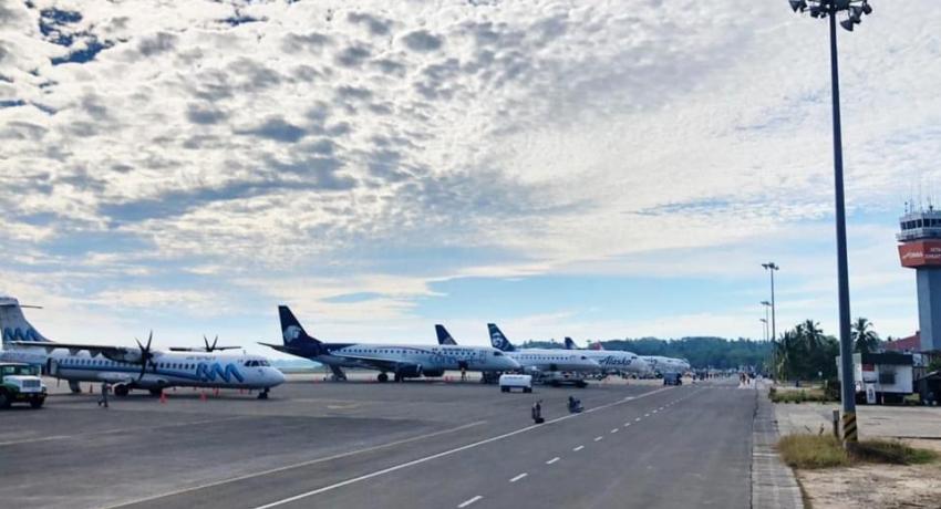 Fin de semana redondo para Zihuatanejo; récord de 70 operaciones de vuelo.