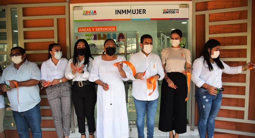 Presidente Jorge Sánchez Allec inaugura nuevas y funcionales oficinas de INMMUJER