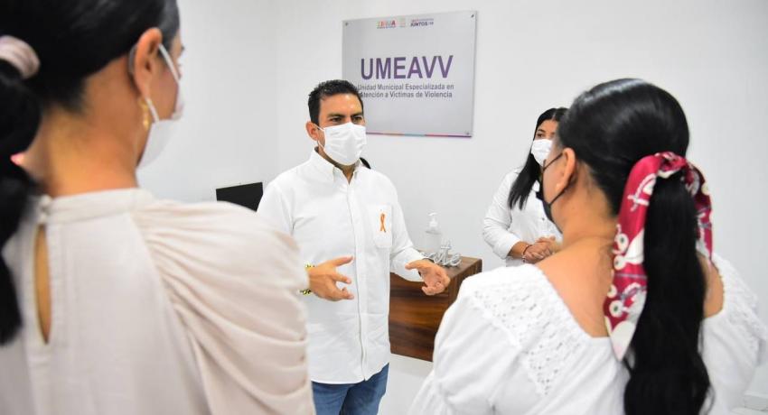 Presidente Jorge Sánchez Allec inaugura nuevas y funcionales oficinas de INMMUJER