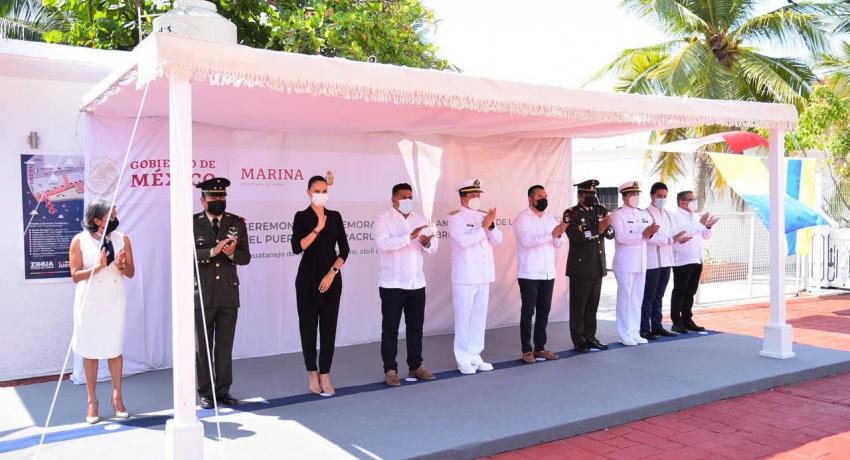 Gobierno de Jorge Sánchez presente en conmemoración de Gesta Heroica de la Defensa de Veracruz