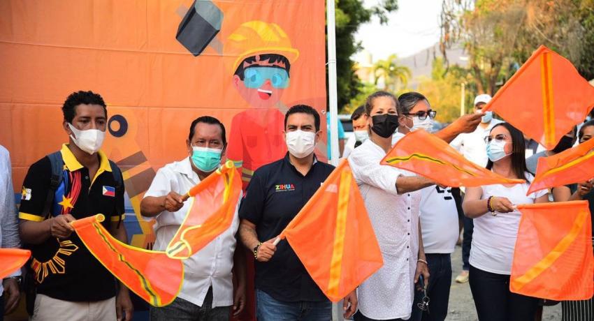 Presidente Jorge Sánchez Allec inaugura espacio público rehabilitado en Barrio Nuevo