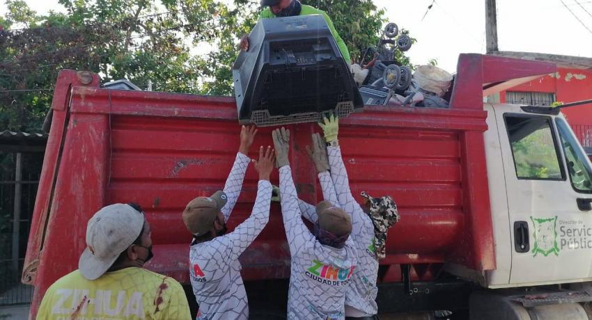 Servicios Públicos pone en marcha las campañas de descacharrización en colonias y comunidades