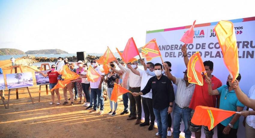 Presidente Jorge Sánchez Allec arranca obra de alto impacto en zona de playa Linda