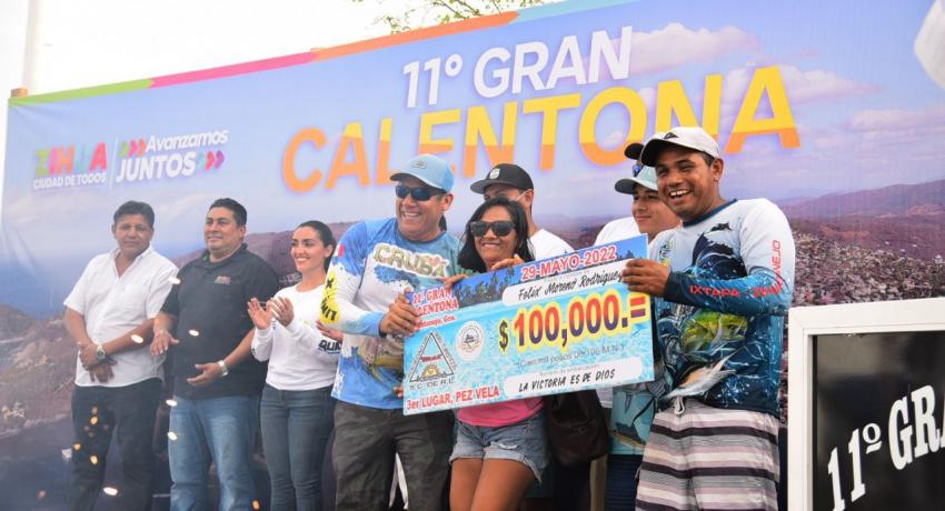 Con éxito se desarrolló torneo de pesca, La Gran Calentona en Zihua. 