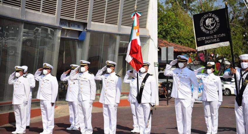 Presidente Jorge Sánchez asiste  a ceremonia conmemorativa del Día de la Marina Nacional