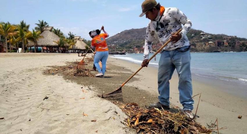 Instruye alcalde Jorge Sánchez Allec trabajo de limpieza permanente en todas las playas