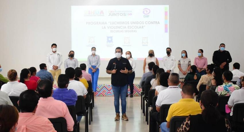 Gobierno de Jorge Sánchez Allec y DIF impulsan acciones contra la violencia escolar