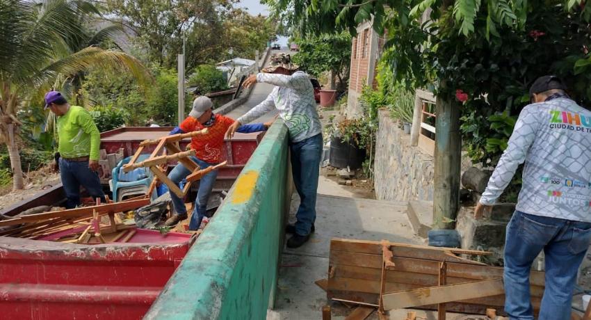 Servicios Públicos recolecta más de 60 toneladas de cacharros en diferentes colonias