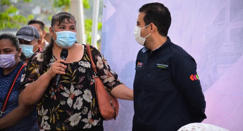 Alcalde Jorge Sánchez Allec entrega sistema de agua potable e inicia pavimentación en Altamira