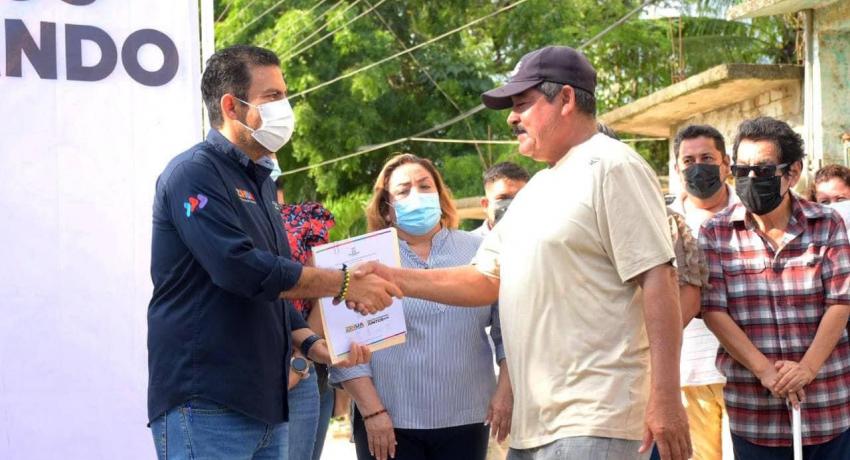 Presidente Jorge Sánchez Allec fortalece infraestructura de La Puerta. 