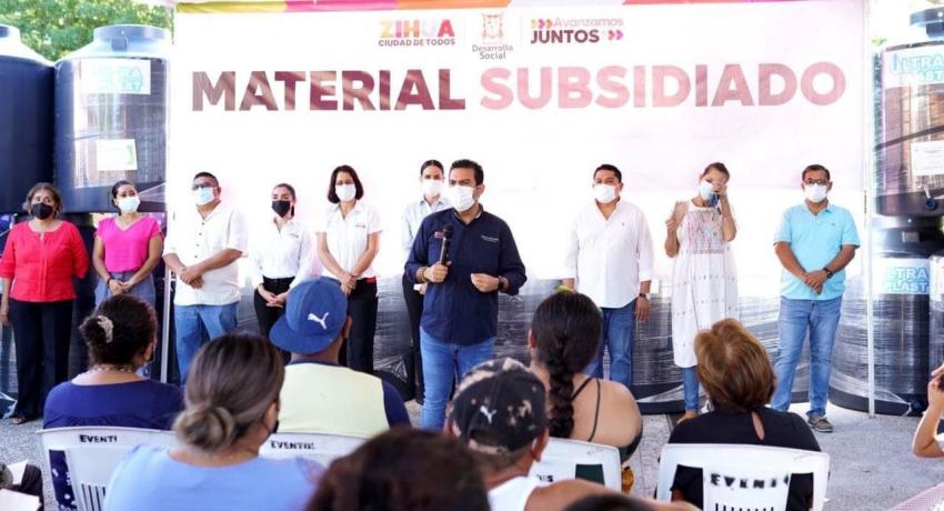 Gobierno de Jorge Sánchez Allec apoya a más familias para mejorar sus viviendas