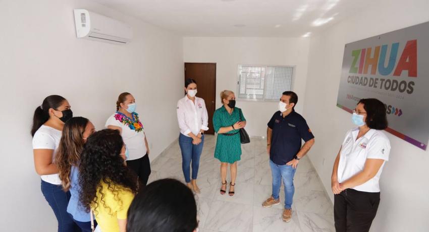 Presidente Jorge Sánchez Allec inaugura nuevas oficinas municipales que fueron dignificadas.