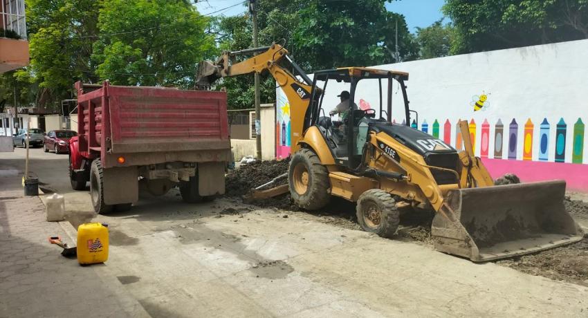 CAPAZ mejora sistema de drenaje de colonia Vicente Guerrero